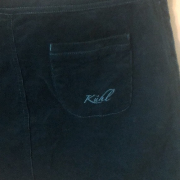 Kuhl Streamline Dark Teal Corduroy Mini Skirt - Picture 9 of 14